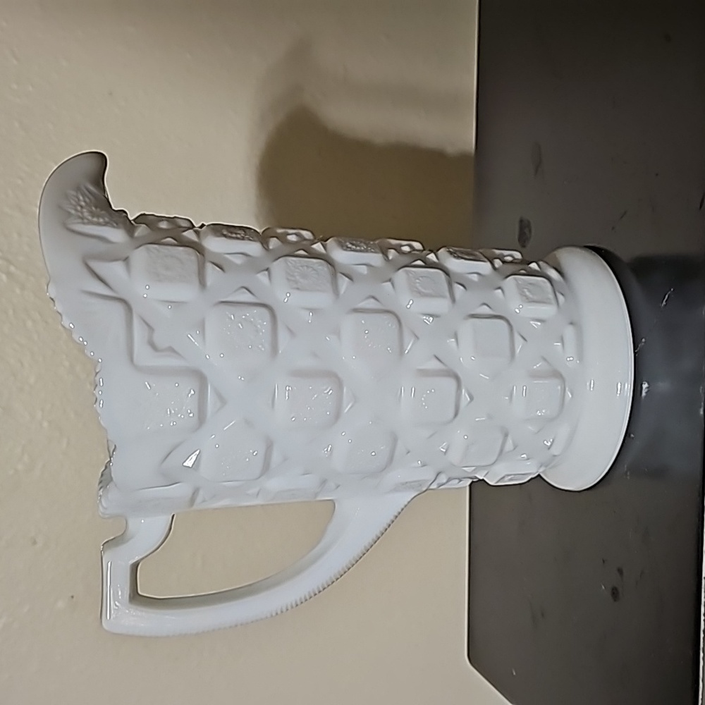 Westmoreland milk glass pitcher - Picture 3 of 4